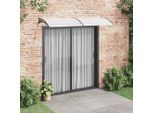 Vidaxl Tettoia Per Porta Nera E Trasparente 240X75 Cm Pc