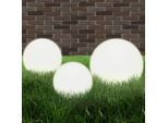 Vidaxl 6 Pezzi Set Di Luci Da Giardino A Led Sferiche 20/30/40 Cm Pmma