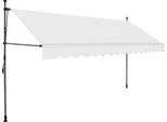 Vidaxl Tenda Da Sole Retrattile A Comando Manuale Con Led 400 Cm Crema