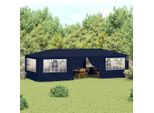 Vidaxl Tenda Professionale Per Feste Con Pareti Laterali 4×9 M Blu 90 G/M²