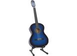 Vidaxl Set Di 12 Pezzi Di Chitarra Classica Per Principianti Blu 4/4 39""