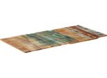 Piano Del Tavolo Rettangolare 60X120 Cm 15-16 Mm In Legno Massiccio Di Recupero