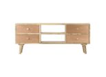 Mobile Tv 110×30×45 Cm In Legno Massiccio Di Mango
