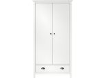 Vidaxl Armadio A 2 Ante Hill White 89X50X170 Cm Legno Di Pino