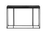 Tavolo Consolle Nero 110X35X76 Cm In Legno Massiccio Di Acacia E Mango