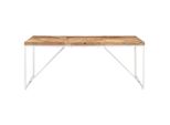 Vidaxl Tavolo Da Pranzo 180X90X76 Cm In Legno Massiccio Di Acacia E Mango