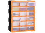 Vidaxl Organizzatore Multi-Cassetto 18 Cassetti 38X16X47 Cm