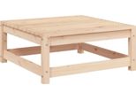 Poggiapiedi Da Giardino Con Cuscino In Legno Di Pino Massiccio