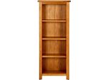 Libreria 4 Scomparti 45X22X110 Cm In Rovere Massiccio
