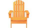 Vidaxl Sedia Da Giardino Adirondack In Legno Massiccio Di Abete Arancione