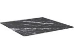 Vidaxl Piano Del Tavolo Nero 70X70 Cm Vetro Temperato 6 Mm Effetto Marmo