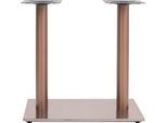 Vidaxl Telaio Tavolo Bistrot Ottone 70X40X72 Cm Acciaio Inox
