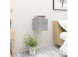 Comodini 2 Pz. Grigio Cemento 30,5X30X30 Cm Materiale A Base Di Legno