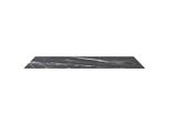 Vidaxl Piano Del Tavolo Nero 120X65 Cm In Vetro Temperato 8 Mm Effetto Marmo