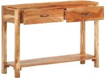 Vidaxl Sideboard 110X30X75 Cm Massivholz Akazie