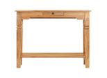 Tavolo Consolle 100X40X76 Cm In Legno Massiccio Di Acacia