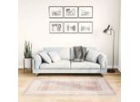 Vidaxl Tappeto Lavabile 80X150 Cm Beige Antiscivolo