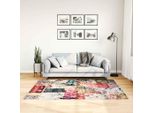 Vidaxl Tappeto Patchwork Lavabile Multicolore 120X180 Cm Antiscivolo