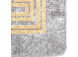 Vidaxl Tappeto Lavabile Grigio 160X230 Cm Antiscivolo