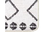 Vidaxl Tappeto Lavabile Bianco E Nero 160X230 Cm Antiscivolo