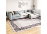 Vidaxl Tappeto Lavabile 190X300 Cm Beige Chiaro Antiscivolo
