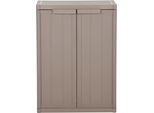 Vidaxl Armadio Da Giardino Marrone 65X45X88 Cm Pp Effetto Legno