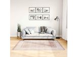 Vidaxl Tappeto Lavabile Beige 120X180 Cm Antiscivolo