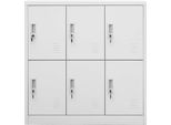 Vidaxl Armadietto Grigio Chiaro 90X45X92,5 Cm In Acciaio