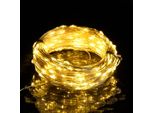Vidaxl Cavo Luminoso Led 40 M 400 Led Bianco Caldo 8 Funzioni
