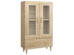 Vidaxl Credenza Sonoma-Quercia 70X31X115 Cm Materiale In Legno