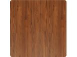 Vidaxl Piano Del Tavolo Quadrato Marrone Scuro 80X80X4Cm In Rovere Trattato