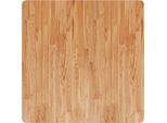 Vidaxl Piano Del Tavolo Quadrato Marrone Chiaro 80X80X2,5Cm Rovere Trattato