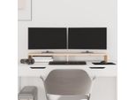 Vidaxl Supporto Per Monitor 100X27X10 Cm In Legno Di Pino Massiccio