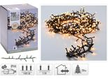Luci Di Natale Microcluster Senza Fili 14 Metri Bianco Caldo 700 Led IP44