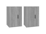 Pensili Tv 2 Pz. Grigio Sonoma 40X34,5X60 Cm