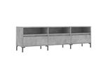 Mobile Tv Grigio Cemento 150X30X44,5 Cm Materiale A Base Di Legno