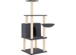 Vidaxl Graffiatoio In Sisal Grigio Chiaro 132 Cm