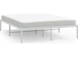 Vidaxl Struttura Letto In Metallo Bianco 140X200 Cm