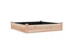 Vidaxl Letto Rialzato Con Inserto 120X120X25 Cm In Legno Massiccio Di Abete