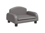 Vidaxl Letto Per Cani Grigio 50X40X30 Cm In Pelle Finta