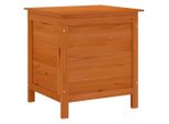 Vidaxl Cassapanca Da Giardino Marrone 50X49X56,5 Cm In Legno Massiccio D'abete