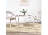 Piano Del Tavolo Bianco 100X50X2,5 Cm In Pino Massiccio Ovale