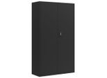Vidaxl Armadio Per Archiviazione Nero 105X40X180 Cm In Acciaio