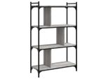 Libreria 4 Ripiani Grigio Sonoma 76X32X123 Cm Materiale A Base Di Legno