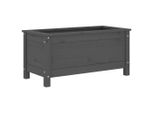 Vidaxl Fioriera Grigia 82,5X40X39 Cm In Legno Di Pino Massiccio