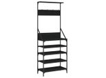 Vidaxl Appendiabiti Con Scarpiera Nero 70X34X184 Cm