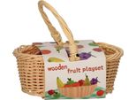 Frutta In Legno In Cestino Da Picnic, 7Dlg.