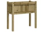 Vidaxl Fioriera Con Gambe 70X31X70 Cm In Legno Di Pino Impregnato