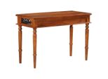 Vidaxl Scrivania Con Cassetto 110X50X76 Cm In Legno Massiccio Di Acacia