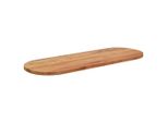 Piano Del Tavolo 140X50X2,5 Cm Ovale In Legno Massiccio Di Acacia